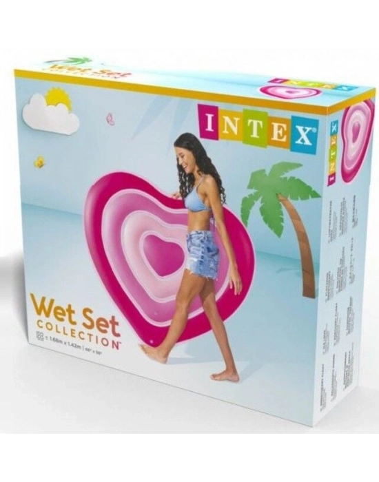 Intex Kalp Şekilli Ada Yatak 155cm - 58727