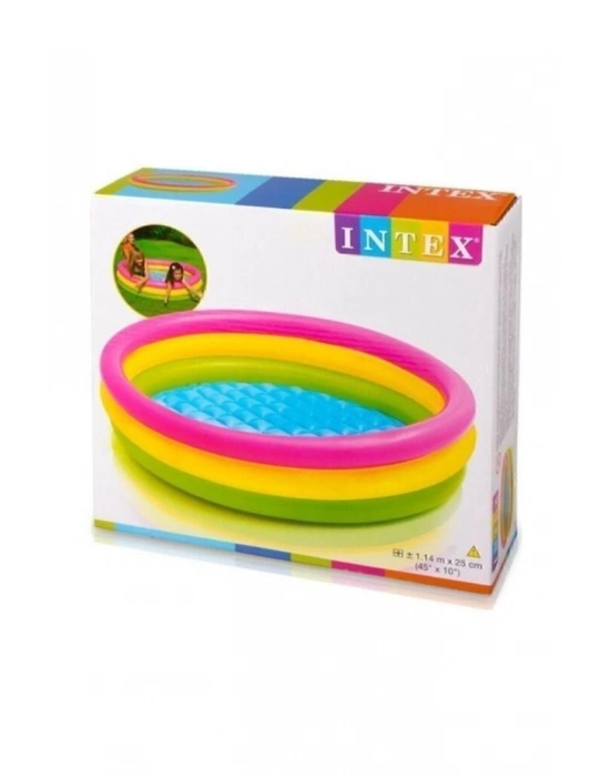 Intex Şişirilebilir Zeminli 3 Boğumlu Sunset Havuz - 57412 v