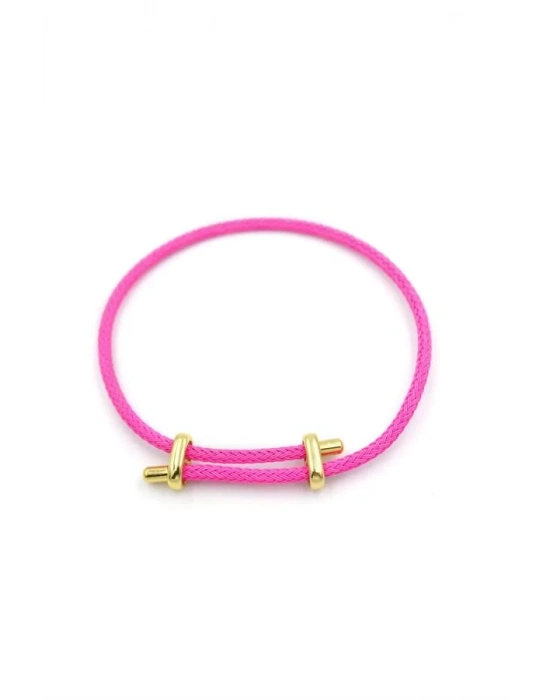 İp Bileklik - Fuşya