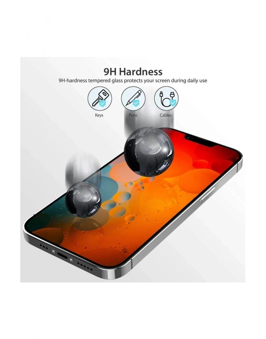 Iphone 13 Pro Max Uyumlu Hayalet Ekran Gizli Tam Kaplayan Kırılmaz Cam Seramik Ekran Koruyucu Film