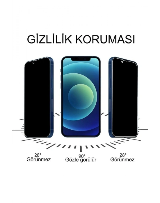 Iphone 13 Pro Uyumlu Hayalet Ekran Gizli Tam Kaplayan Kırılmaz Cam Seramik Ekran Koruyucu Film