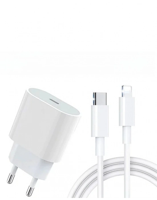 iPhone 14 13 12 11 8 Plus 7 Uyumlu 20W PD Hızlı Şarj Seti