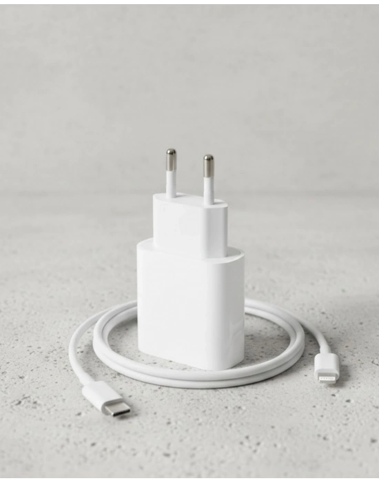 ® iPhone 14 13 12 11 XR XS Max 20W Lightning Şarj Adaptörü Kablo Dahil