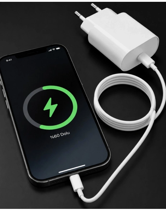 iPhone 14 13 12 Mini 11 XR XS X 20W Hızlı Şarj Adaptörü