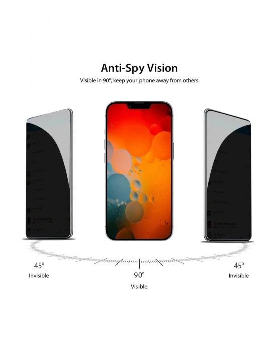Iphone 14 Pro Max Uyumlu Hayalet Ekran Gizli Tam Kaplayan Kırılmaz Cam Seramik Ekran Koruyucu Film