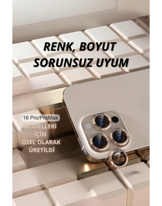 İphone 16 Pro Kamera Lens Koruyucu Naturel