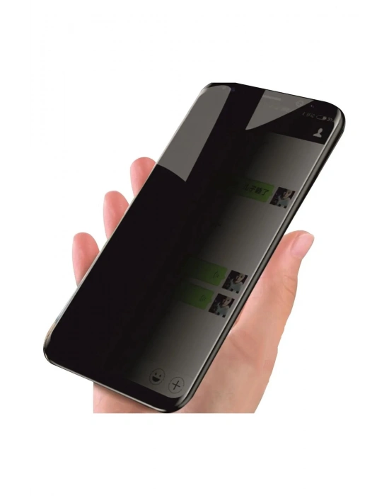 Iphone 7G Siyah Uyumlu Hayalet Ekran Gizli Tam Kaplayan Kırılmaz Cam Seramik Ekran Koruyucu Film