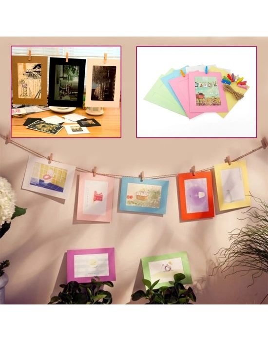 İpli Mandallı Fotoğraf Albümü Ve Fotoğraf Çerçevesi