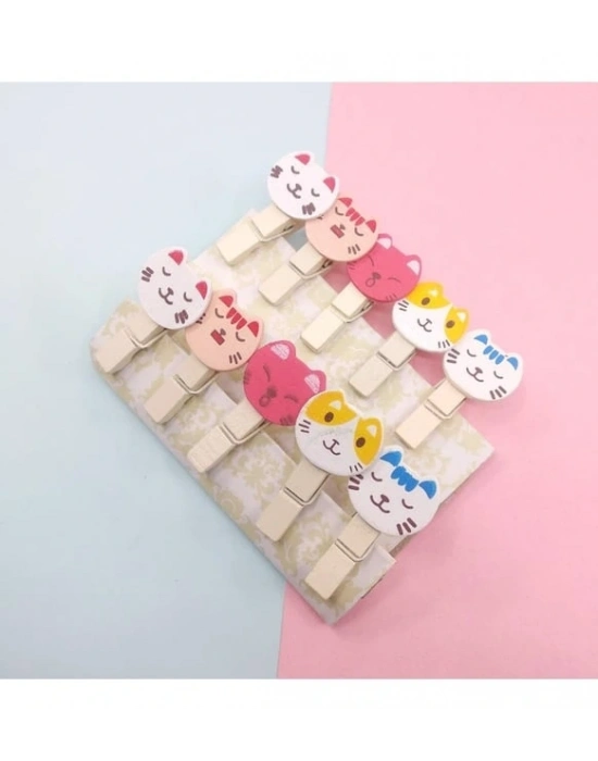 İpli Mandallı Kedili Fotoğraf Albümü Kedi Kafası Şekilli Mandal