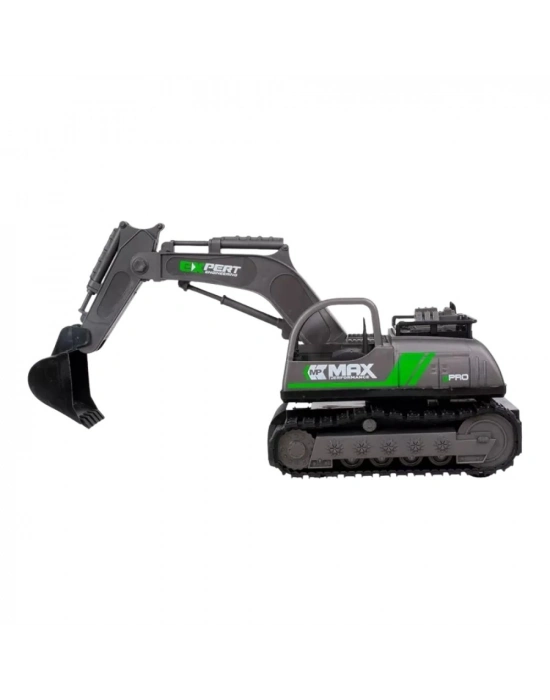 İş Makinaları Serisi - Şarjlı Uzaktan Kumandalı Excavator - Yeşil