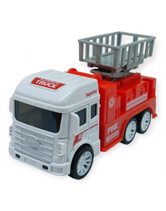 İş Makinaları Serisi - Sürtmeli İtfaiye Aracı 12 cm  - Asansör