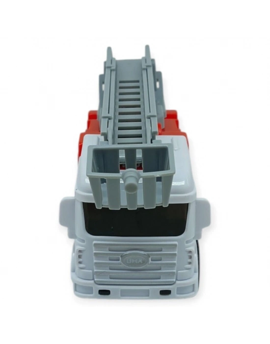 İş Makinaları Serisi - Sürtmeli İtfaiye Aracı 12 cm  - Merdiven