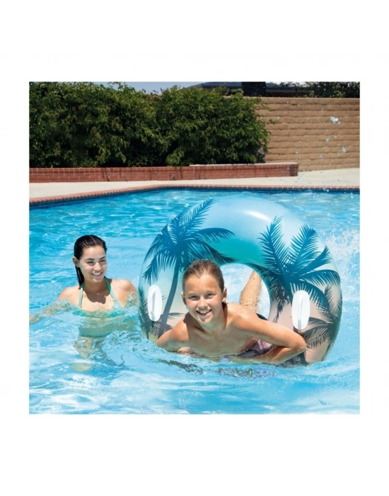 ISC58263 Intex Tutmaçlı Desenli Simit 97 cm