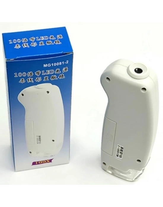 Işıklandırılmış Mini 100x Mikroskop Mg100812