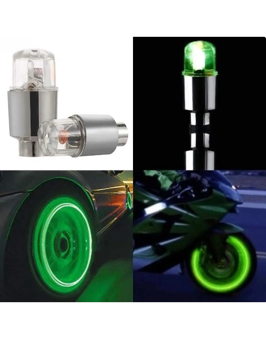 Işıklı Bisiklet Araba Sibop Kapağı 2 Adet