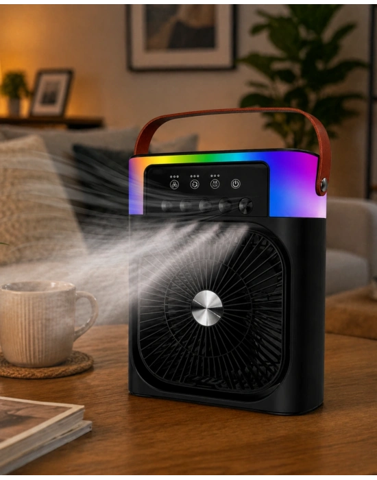 IŞIKLI FAN 5005 SİYAH