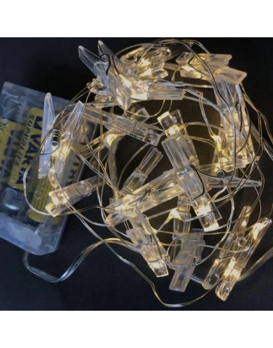 Işıklı Mandallı Fotoğraf Albümü 20li