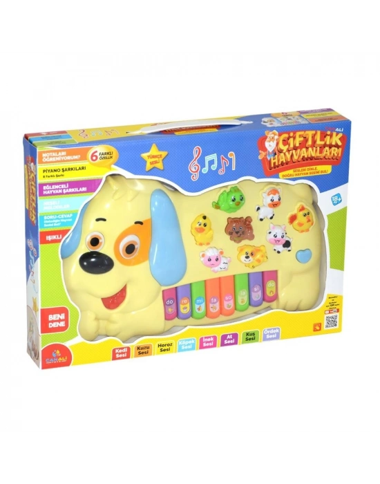 ® Işıklı Müzikli Köpek Görünümlü Piyano