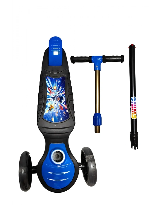 ISIKLI SCOOTER SWING KIRMIZI MAVI PEMBE SARI