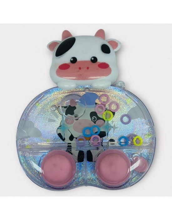 Işıklı Su Oyunu - Halka Geçirme - Fidget Oyun - Siyah İnek