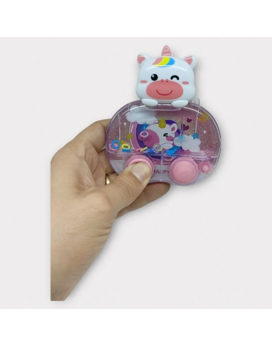 Işıklı Su Oyunu - Halka Geçirme - Fidget Oyun - Unicorn İnek