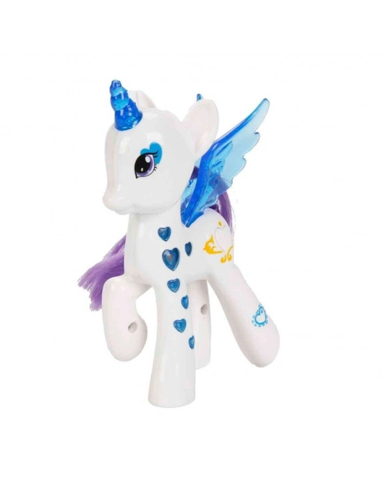 Işıltılı Pony Figür - Işıklı Figür - Mavi