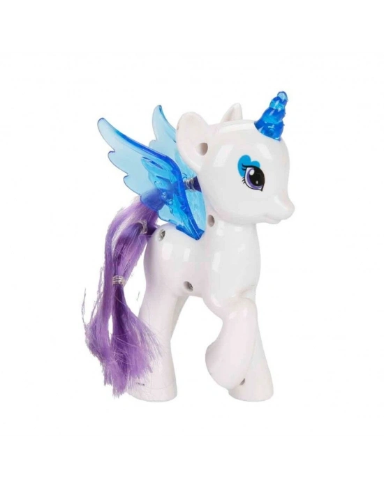 Işıltılı Pony Figür - Işıklı Figür - Mavi