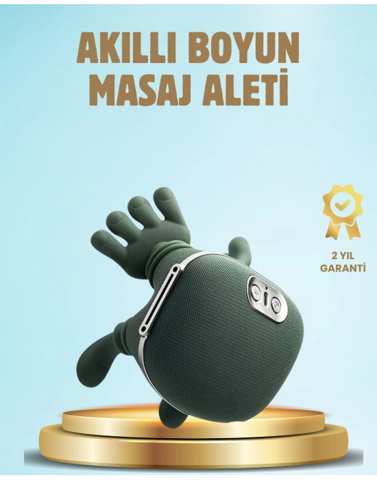 Isıtmalı Boyun ve Omuz Masaj Aleti Kablosuz Rahatlatıcı