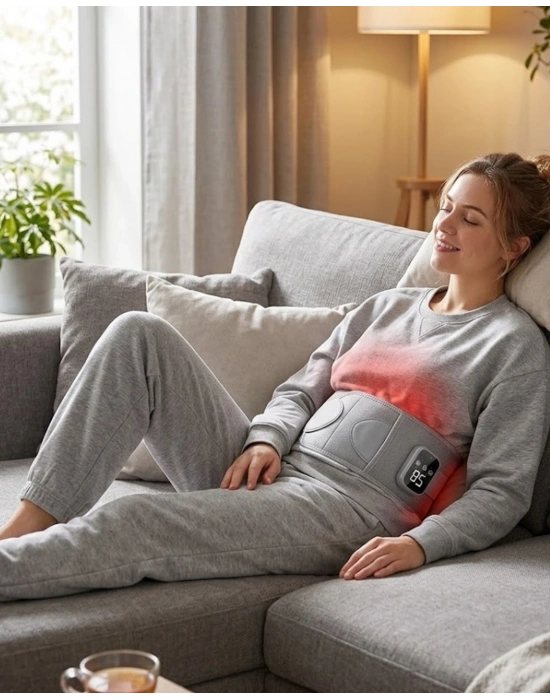® Isıtmalı Titreşimli Bel Masaj Kemeri 3 Kademeli Sıcaklık Ayarlı Kablosuz Tasarım