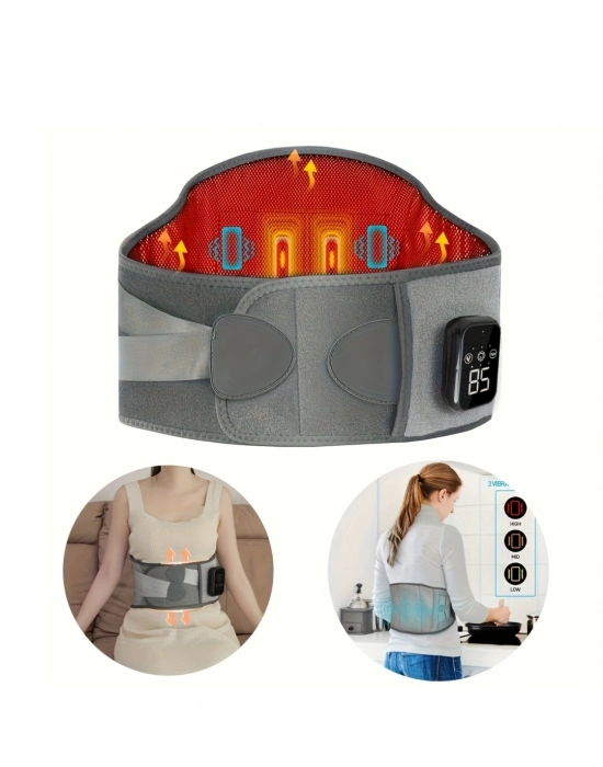 ® Isıtmalı Titreşimli Bel Masaj Kemeri 3 Kademeli Sıcaklık Ayarlı Kablosuz Tasarım