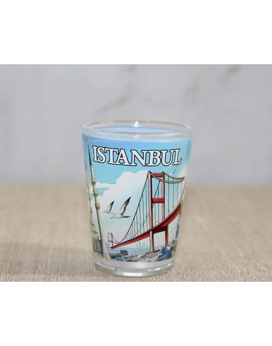 İstanbul Temalı Cam Shot Bardak
