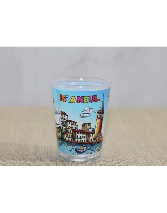 İstanbul Temalı Cam Shot Bardak Alk4358