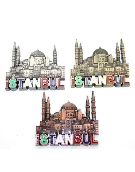 İstanbul Temalı Metal Magnet Model 6