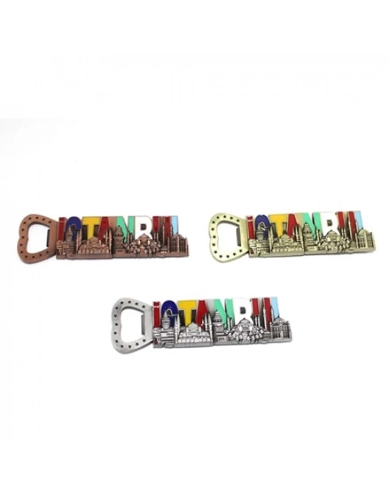 İstanbul Yazısı Metal Magnet Ve Açacak