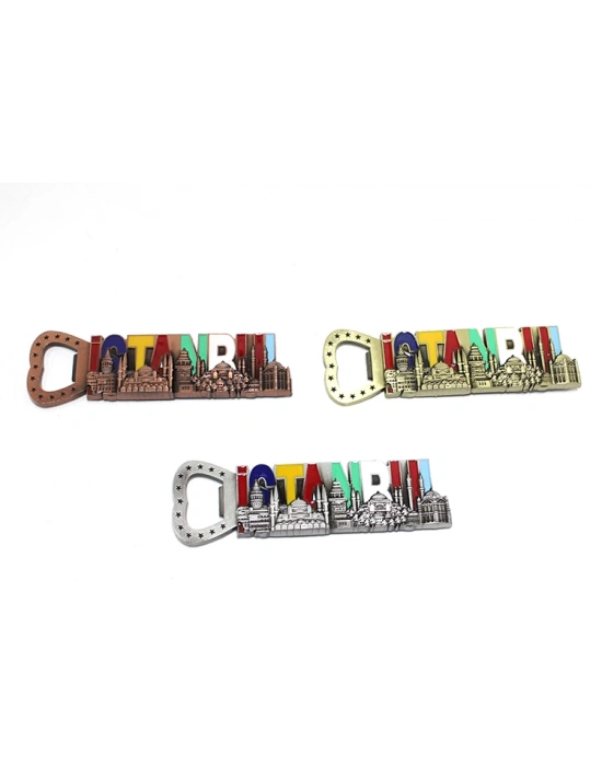İstanbul Yazısı Metal Magnet Ve Açacak