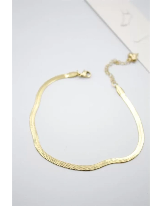 İtalyan Zincir Halhal - Altın