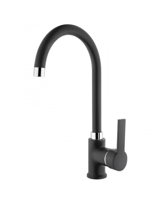 ® İtimat İdea Siyah 563CB Kuğu Evye Bataryası