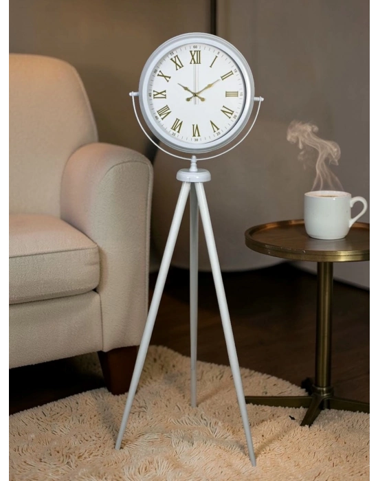 Ivory Beyaz Tripod Ayaklı Saat