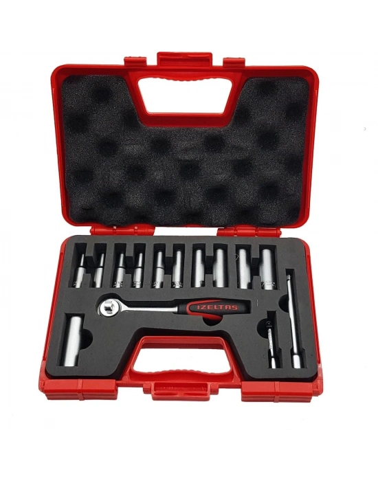 ® İzeltaş 14 Parça Derin Lokma Takımı 1/4 İnç