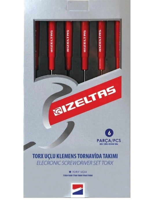 ® İzeltaş 4530 Elektronikçi Torx Tornavida Seti 6 Parça