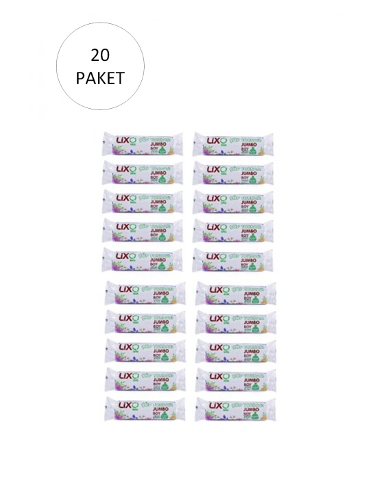 J-500 Jumbo Boy Çöp Torbası 80 x 110 cm 10 Lu Rulo x 20 Paket = 200 Adet (Siyah)