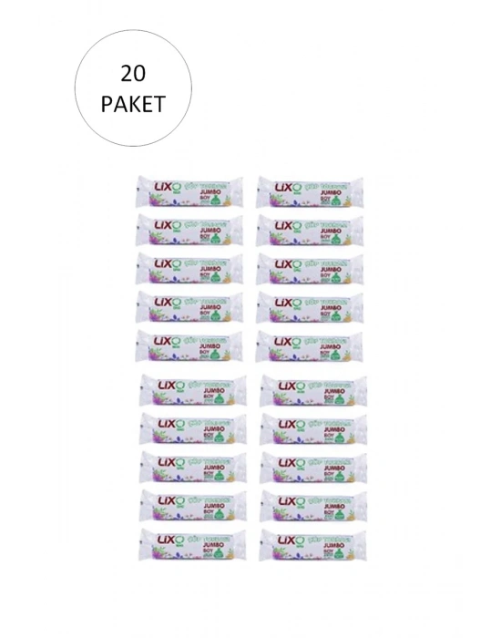 J-500 Jumbo Boy Çöp Torbası 80 x 110 cm 10 Lu Rulo x 20 Paket = 200 Adet (Siyah)