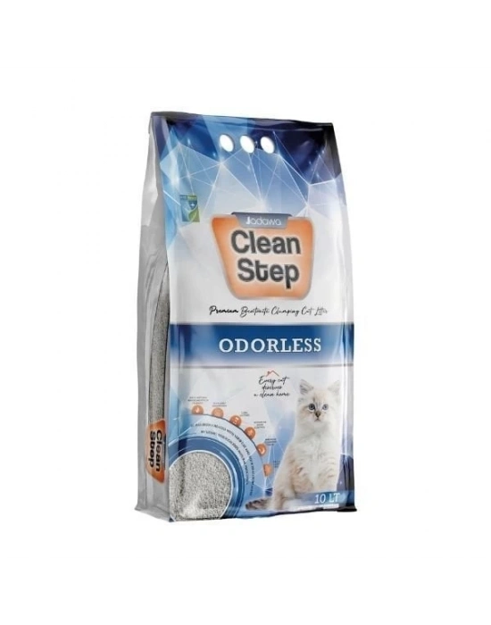 Jadawa Clean Step Odorless Topaklanan Kokusuz Doğal Kedi Kumu 1 Adet 10 Lt