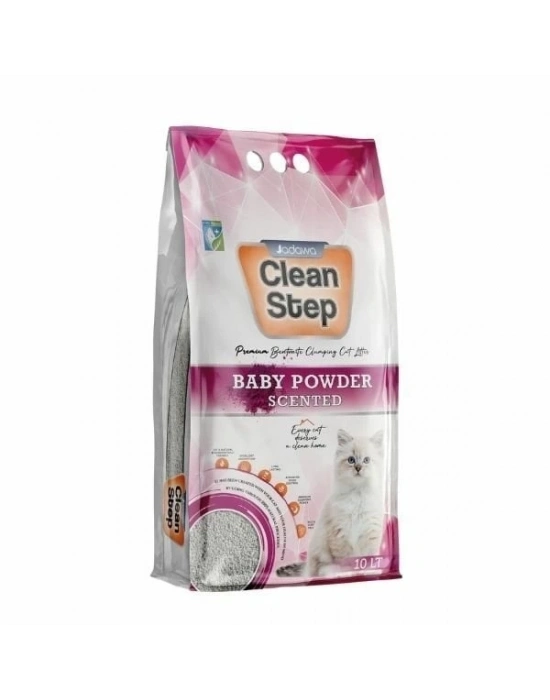 Jadawa Clean Step Topaklanan Bebek Pudralı Doğal Kedi Kumu 1 Adet 10 Lt
