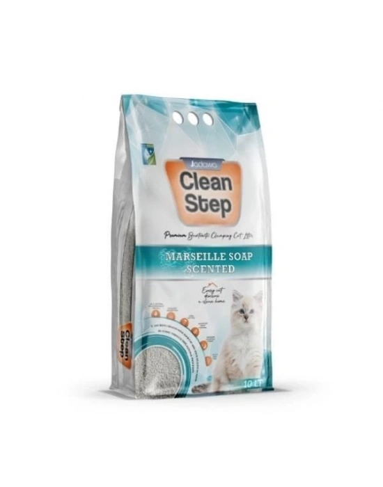 Jadawa Clean Step Topaklanan Marsilya Sabunlu Doğal Kedi Kumu 1 Adet İnce 10 Lt