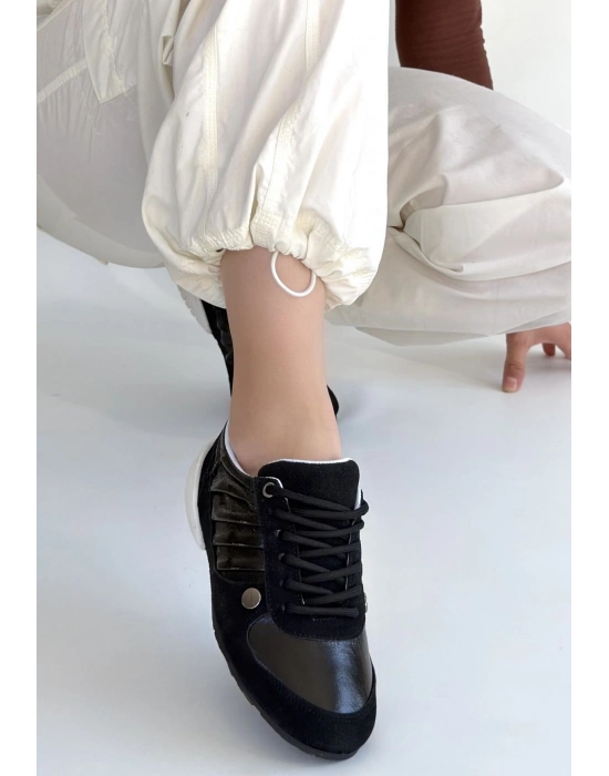 Jawen Siyah Nubuk Spor Ayakkabı