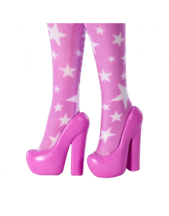 JJN71 DELUXE STYLE - Yıldız Desenli Elbise