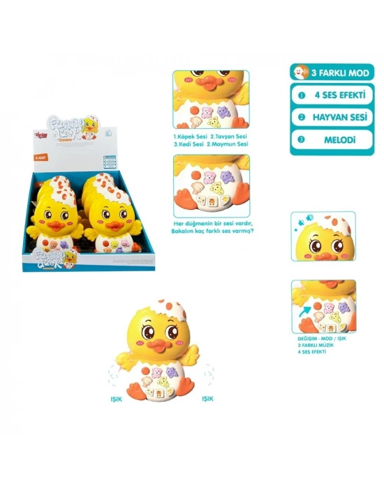 ® JLG-855-144A IŞIKLI VE MÜZİKLİ ÖRDEK BEBEK -VRD