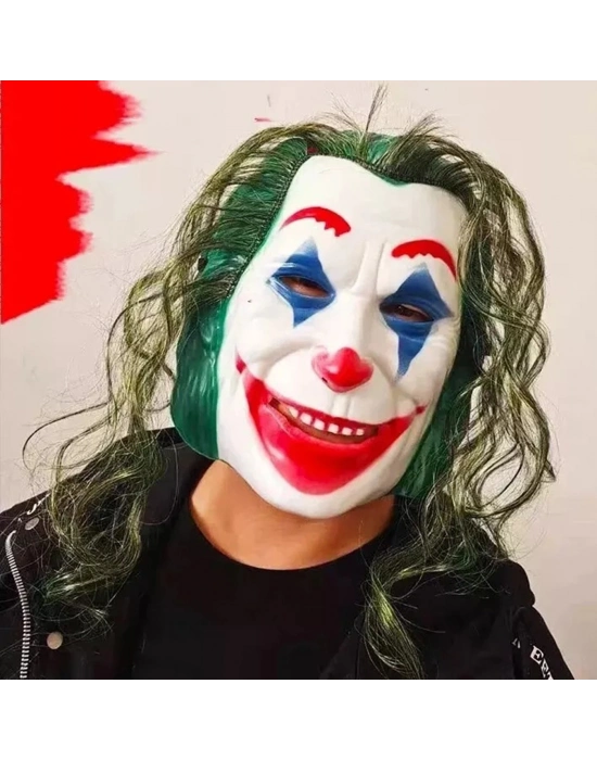 Joaquin Phoenix Joker Maskesi Yeşil Saçlı