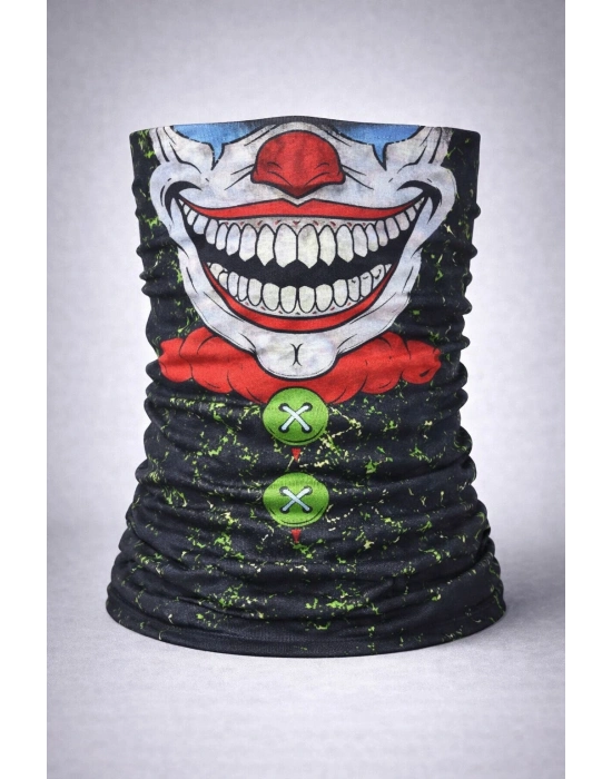 Joker Yüz Baskılı Baf Bandana - Çok Amaçlı Boyunluk Bandana 2 No